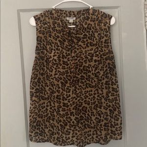 🔥Leopard print sheer top